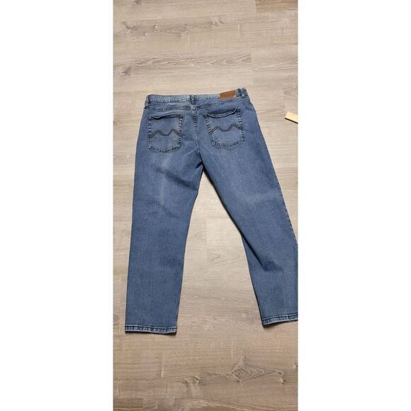 Duluth Trading Co Relaxed Ballroom Double Flex Denim Blue Jeans Size 42x30‎ - Picture 8 of 13